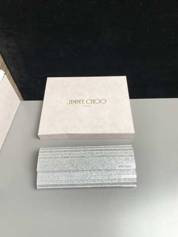 Uubags Jimmy Choo Sweetie Champagne Coarse Glitter Acrylic Clutch Bag 24x10x5cm