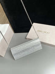 Uubags Jimmy Choo Sweetie Champagne Coarse Glitter Acrylic Clutch Bag 24x10x5cm - 5