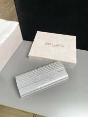 Uubags Jimmy Choo Sweetie Champagne Coarse Glitter Acrylic Clutch Bag 24x10x5cm - 2