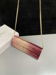 Uubags Jimmy Choo Sweetie Silky Blush Dégradé Glitter Plexi Clutch Bag 24x10x5cm - 4