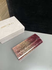 Uubags Jimmy Choo Sweetie Silky Blush Dégradé Glitter Plexi Clutch Bag 24x10x5cm - 3