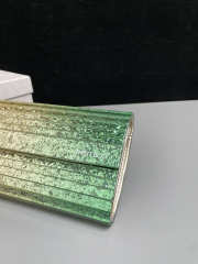 Uubags Jimmy Choo Sweetie Gold & Green Dégradé Glitter Acrylic Clutch Bag 24x10x5cm - 6