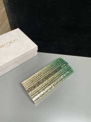 Uubags Jimmy Choo Sweetie Gold & Green Dégradé Glitter Acrylic Clutch Bag 24x10x5cm - 2