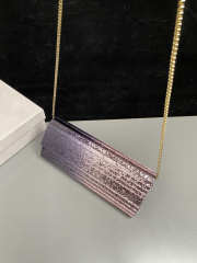 Uubags Jimmy Choo Sweetie Gold & Purple Dégradé Glitter Acrylic Clutch Bag 24x10x5cm - 6