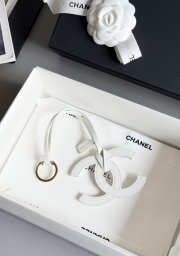 Uubags Chanel Mini Bag Charm Lambskin In White 7x9.4x0.4cm - 2