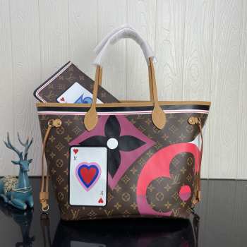 Uubags Louis Vuitton Monogram Game On Neverfull MM tote bag 31x28x14cm