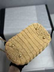 Uubags Chanel Vanity Case Braided Rattan & Gold-Tone Metal In Beige 11.5x19.5x11cm - 2
