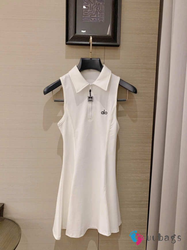Uubags Alo Tennis Dress In White - 1
