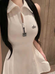 Uubags Alo Tennis Dress In White - 3