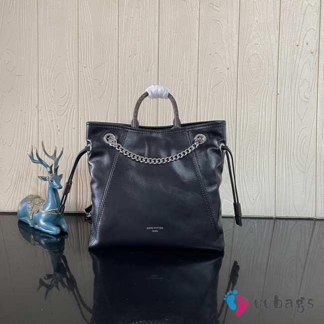 Uubags Louis Vuitton M25522 Off Duty Vibe Backpack In Black Sheepskin 24x25x10cm - 1