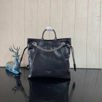 Uubags Louis Vuitton M25522 Off Duty Vibe Backpack In Black Sheepskin 24x25x10cm