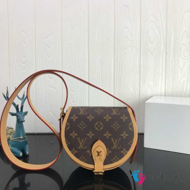 Uubags Louis Vuitton Tambourin monogram canvas M44860 crossbody bag in brown 19x9x16cm - 1