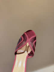 Uubags Gianvito Rossi mules in burgundy 8.5cm - 5