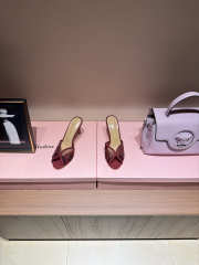 Uubags Gianvito Rossi mules in burgundy 8.5cm - 2