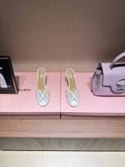 Uubags Gianvito Rossi mules in white 8.5cm - 2