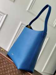 Uubags Louis Vuitton M24856 MM Low Key Hobo Bag In Blue 31x35x18cm - 2