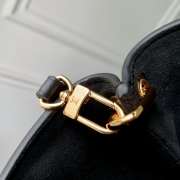 Uubags Louis Vuitton M27260 LV Bloom Mini Hobo In Black Calfskin Leather 16x17.5x11cm - 6