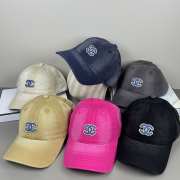 Uubags Chanel 22P Denim Sequin CC Blue Logo Baseball Cap - 1