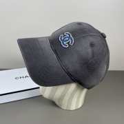 Uubags Chanel 22P Denim Sequin CC Blue Logo Baseball Cap - 3