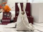 Uubags Gucci Giglio small tote bag in ivory GG canvas 25x20x15cm - 5