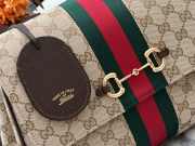 Uubags Gucci Paparazzo medium top handle bag in sand and brown GG canvas 32x24x17cm - 2