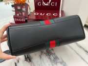 Uubags Gucci Paparazzo medium top handle bag in black soft leather 32x24x17cm - 5