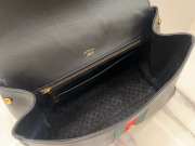 Uubags Gucci Paparazzo medium top handle bag in black soft leather 32x24x17cm - 4