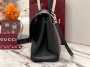 Uubags Gucci Paparazzo large top handle bag in black soft leather 37x29x13cm - 6