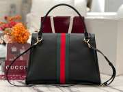 Uubags Gucci Paparazzo large top handle bag in black soft leather 37x29x13cm - 5