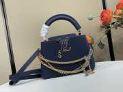 Uubags Louis Vuitton M27312 Capucines PM Bag In Navy 21x13.6x8cm - 1