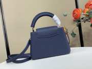 Uubags Louis Vuitton M27312 Capucines PM Bag In Navy 21x13.6x8cm - 5