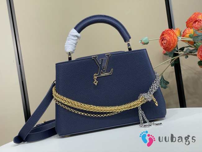 Uubags Louis Vuitton M28203 Capucines BB Bag In Navy 27x19x9cm - 1