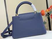 Uubags Louis Vuitton M28203 Capucines MM Bag In Navy 31.5x20x11cm - 3