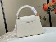 Uubags Louis Vuitton M27312 Capucines PM Bag In White 21x13.6x8cm - 5