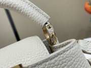 Uubags Louis Vuitton M27312 Capucines PM Bag In White 21x13.6x8cm - 3