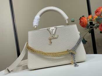 Uubags Louis Vuitton M28203 Capucines BB Bag In White 27x19x9cm