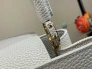 Uubags Louis Vuitton M28203 Capucines MM Bag In White 31.5x20x11cm - 5