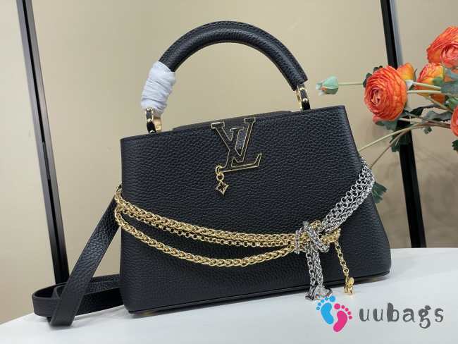 Uubags Louis Vuitton M28203 Capucines BB Bag In Black 27x19x9cm - 1