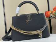 Uubags Louis Vuitton M28203 Capucines MM Bag In Black 31.5x20x11cm - 1