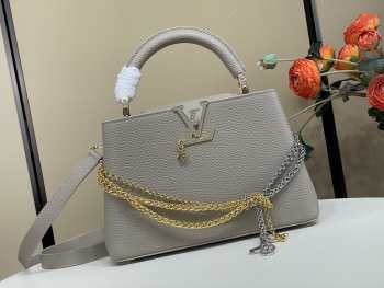 Uubags Louis Vuitton M28203 Capucines BB Bag In Grey 27x19x9cm