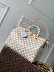 Uubags Louis Vuitton N40908 Speedy 30 Soft Bag Damier Azur Canvas 30x21x17cm - 1