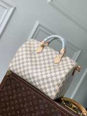 Uubags Louis Vuitton N40908 Speedy 30 Soft Bag Damier Azur Canvas 30x21x17cm - 6