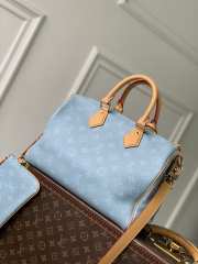 Uubags Louis Vuitton M28384 Speedy P9 Bandoulière 30 Bag In Silk Blue 32x22.5x18cm - 1