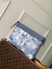 Uubags Louis Vuitton M28846 Pochette Voyage Souple Bag In Denim Blue 30x21x7.5cm - 1