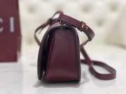 Uubags Gucci Blondie small top handle bag in red leather 21.5x11x8cm - 3