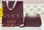 Uubags Gucci Blondie small top handle bag in red leather 21.5x11x8cm - 4