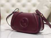 Uubags Gucci Blondie small top handle bag in red leather 21.5x11x8cm - 5