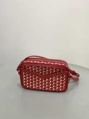 Uubags Moynat Camera Bag In Red Canvas M 22x14x6.5cm  - 5
