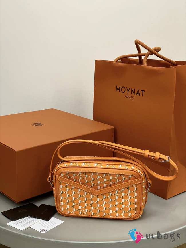 Uubags Moynat Camera Bag In Orange Canvas M 22x14x6.5cm - 1