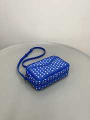 Uubags Moynat Camera Bag In Blue Canvas M 22x14x6.5cm - 6